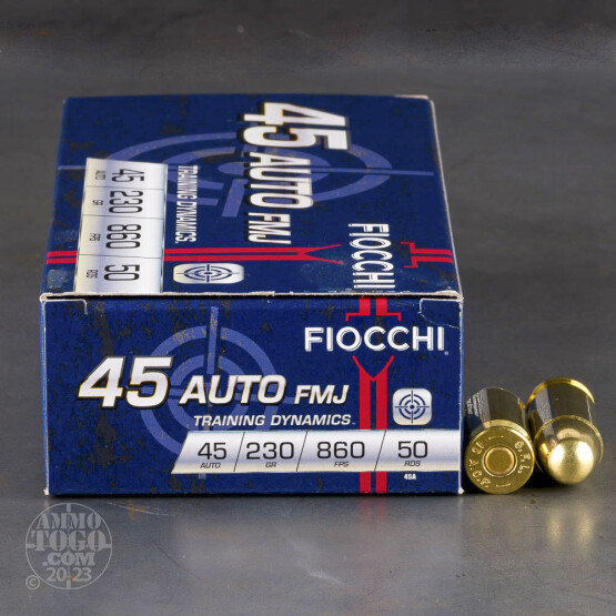 1000rds – 45 ACP Fiocchi 230gr. FMJ Ammo