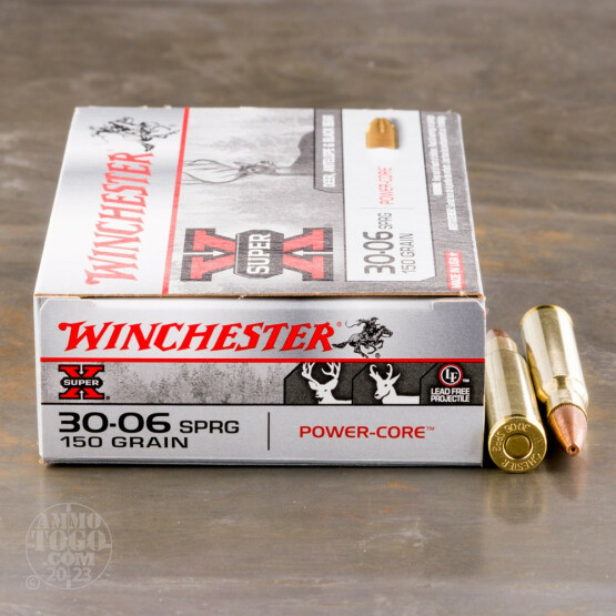 20rds - 30-06 Winchester Super-X Power Core 95/5 150gr. Lead Free HP Ammo