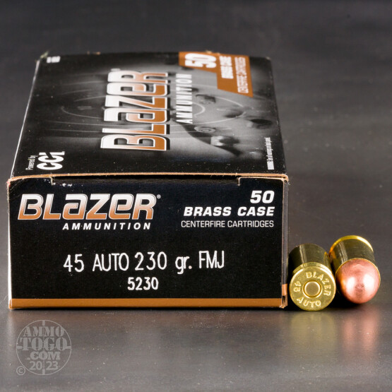 1000rds – 45 ACP Blazer Brass 230gr. FMJ Ammo