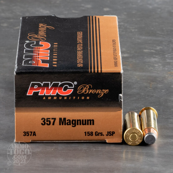 50rds – 357 Magnum PMC 158gr. JSP Ammo