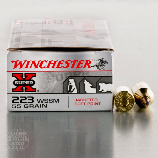 20rds - 223 Winchester WSSM 55gr. Super-X Power Point Ammo