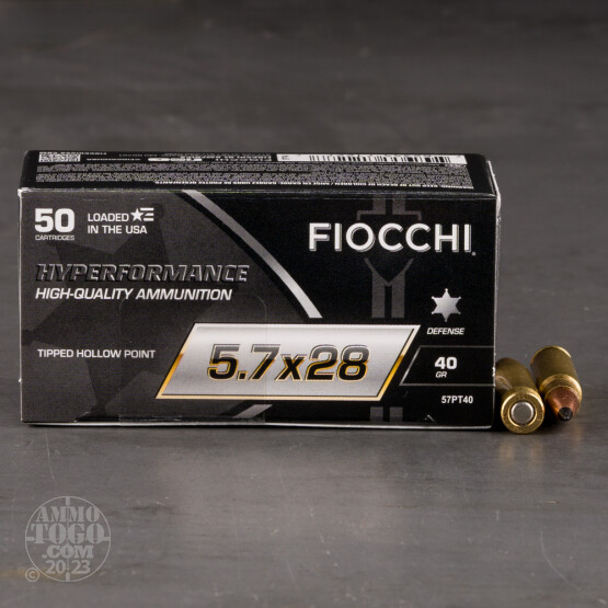 500rds – 5.7x28mm Fiocchi 40gr. Polymer Tip Ammo