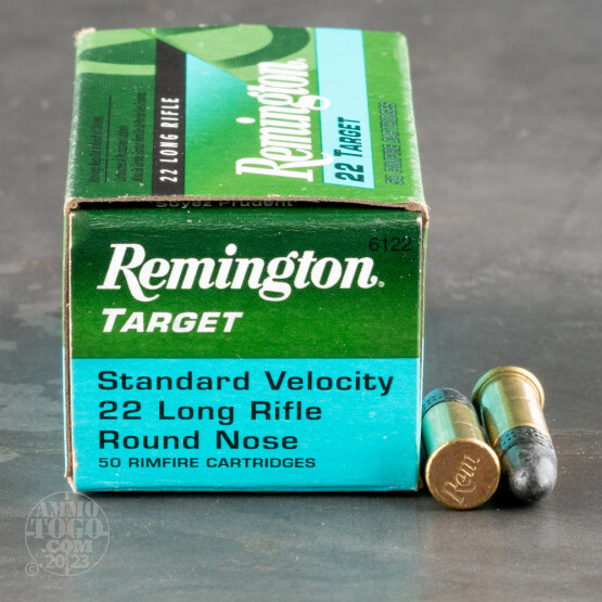 50rds - 22LR Remington Target 40gr. Round Nose Ammo