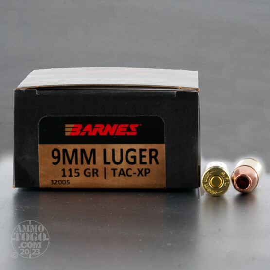 20rds – 9mm Barnes VOR-TX 115gr. XPB Ammo