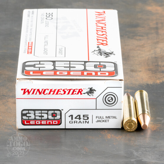 20rds – 350 Legend Winchester USA 145gr. FMJ Ammo