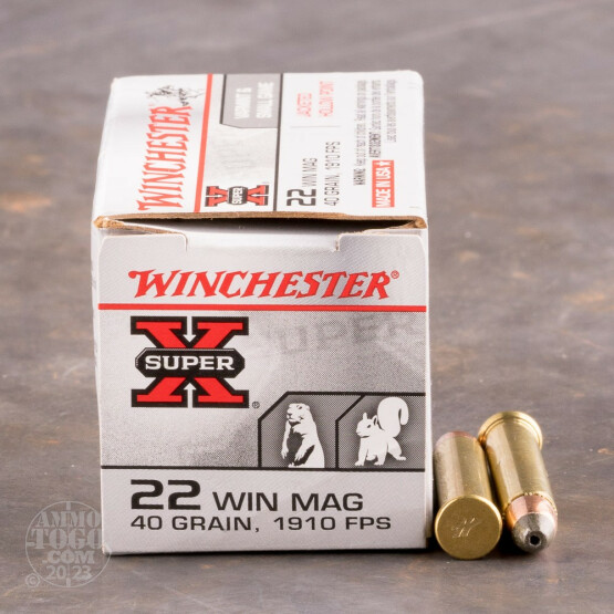 50rds - 22 Mag Winchester Super-X 40gr. Hollow Point Ammo