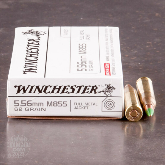20rds - 5.56 Winchester M855 62gr. Penetrator Ammo