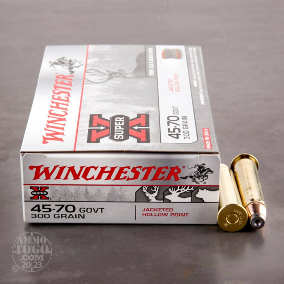 20rds - 45-70 Govt. Winchester 300gr. Super-X Jacketed Hollow Point Ammo