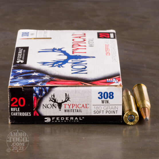 200rds – 308 Win Federal Non-Typical Whitetail 180gr. SP Ammo