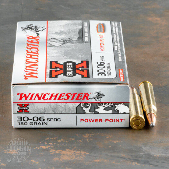 200rds – 30-06 Winchester Super-X 180gr. PP Ammo