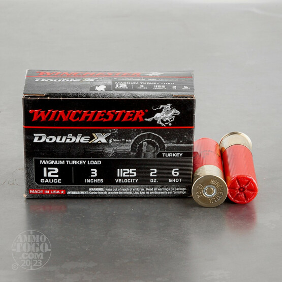 10rds - 12 Gauge Winchester Double X Magnum Turkey 3" 2oz. #6 Shot Ammo