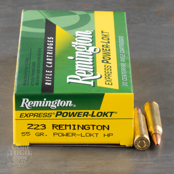 20rds – 223 Rem Remington Express Power-Lokt 55gr. HP Ammo