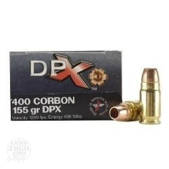 20rds - 400 Corbon 155gr. DPX Ammo