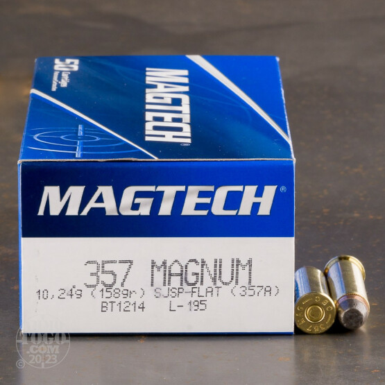 50rds - 357 Mag MAGTECH 158gr. Jacketed Soft Point Ammo