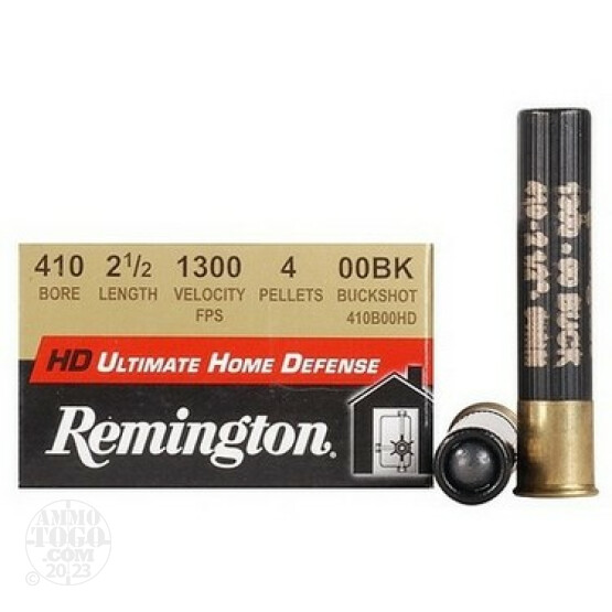 15rds - 410 Gauge Remington Ultimate Home Defense 2 1/2" 4 Pellet 00 Buckshot Ammo