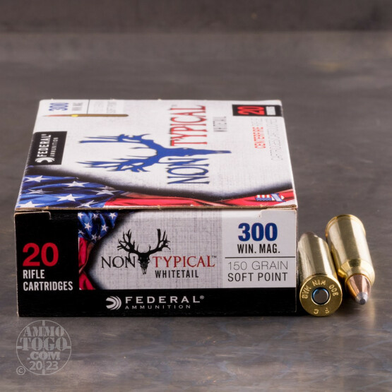 20rds - 300 Win. Mag Federal Non-Typical Whitetail 150gr. Non-Typical SP Ammo