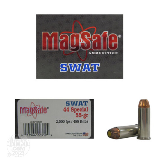 10rds - 44 Special Magsafe 55gr. SWAT Ammo