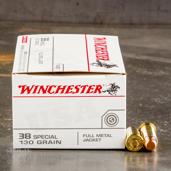 500rds - 38 Special Winchester USA 130gr. FMJ Ammo