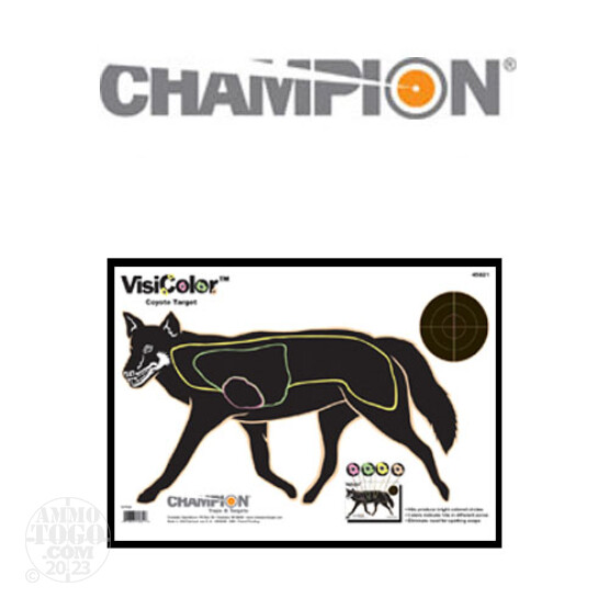 1 - Champion VisiColor Coyote Target 10 Pack