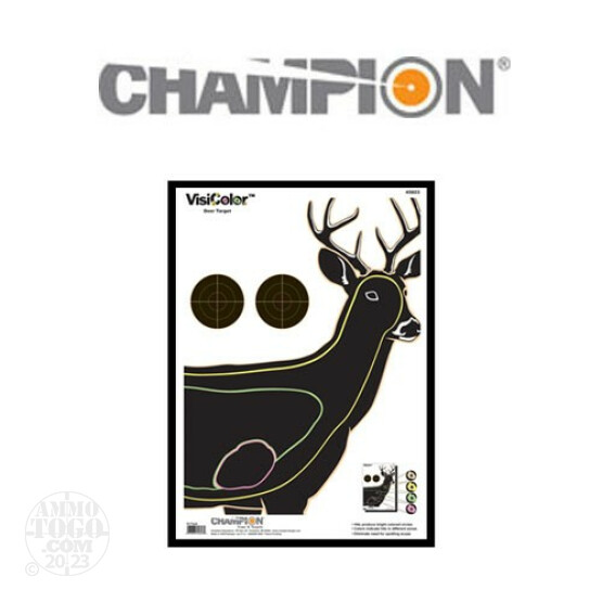 1 - Champion VisiColor Deer Target 10 Pack