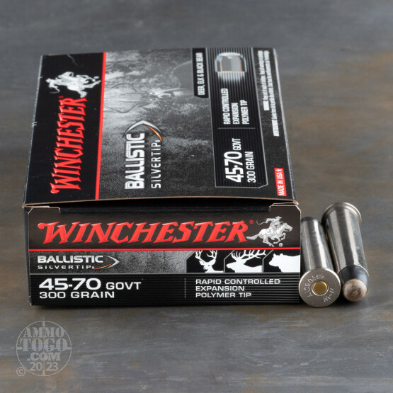 20rds - 45-70 Govt. Winchester Supreme 300gr. Ballistic Silvertip Ammo