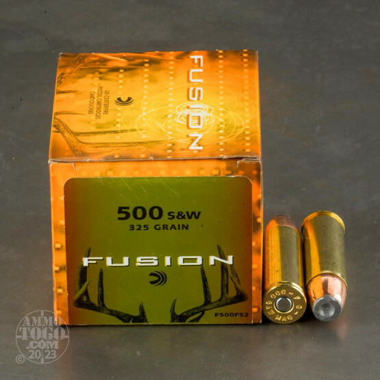 20rds - 500 S&W Federal Fusion 325gr. SP Ammo