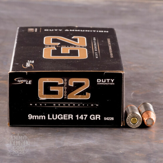 50rds – 9mm Speer LE Gold Dot G2 147gr. JHP Ammo