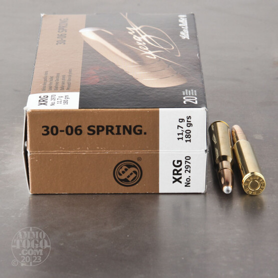 20rds - 30-06 Sellier and Bellot 180gr. eXergy Capped Copper HP Ammo