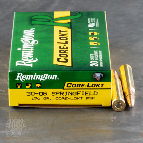 200rds – 30-06 Remington Core-Lokt 150gr. PSP Ammo