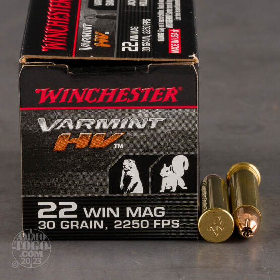 50rds - 22 Mag Winchester Supreme 30gr. Hollow Point Ammo