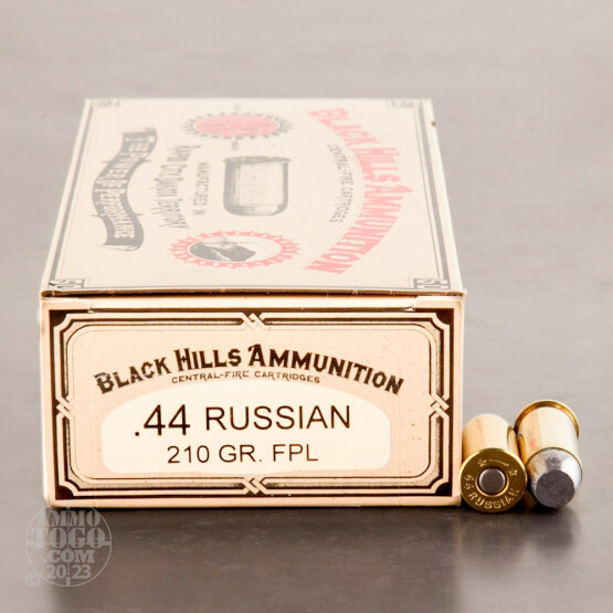 50rds - 44 S&W Russian Black Hills Cowboy Action Load 210gr. FPL Ammo