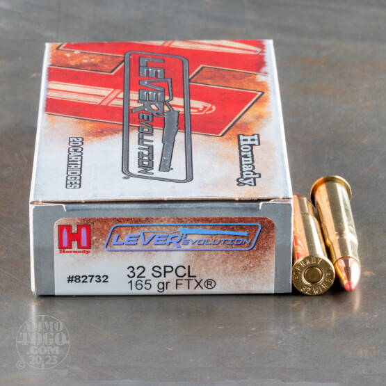 20rds - 32 Win. Special Hornady 165gr. LEVERevolution Ammo