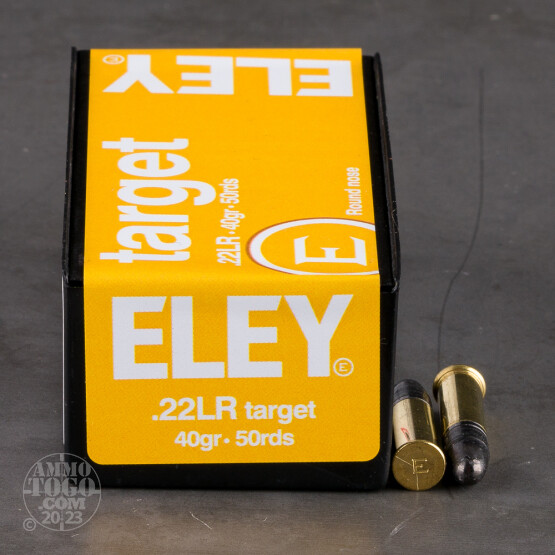 500rds - 22LR Eley Target Rifle 40gr. Solid Point Ammo