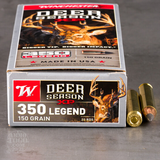 20rds – 350 Legend Winchester Deer Season XP 150gr. XP Ammo