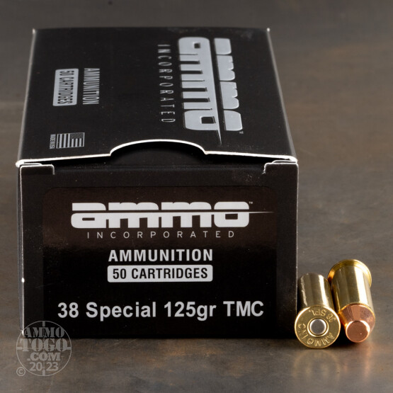1000rds – 38 Special Ammo Inc. 125gr. TMJ Ammo