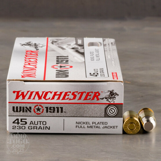 500rds - 45 ACP Winchester Win1911 230gr. FMJ Ammo