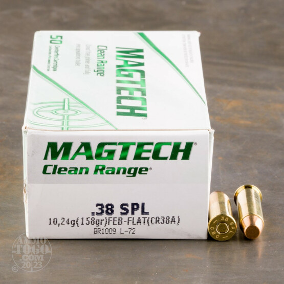 50rds - 38 Special Magtech Clean Range 158gr. FEB Ammo