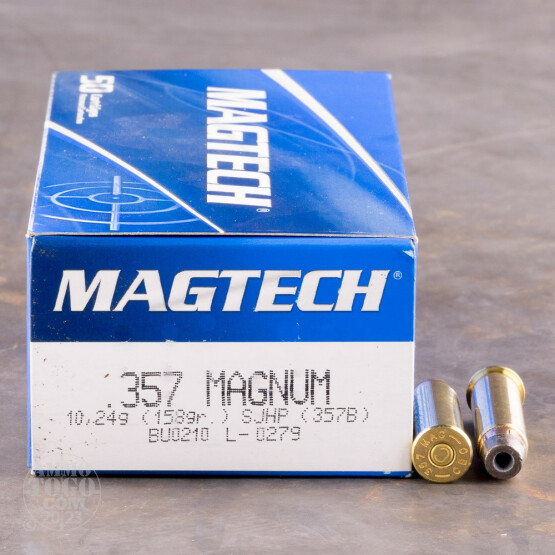 1000rds - 357 Mag Magtech 158gr. SJHP Ammo