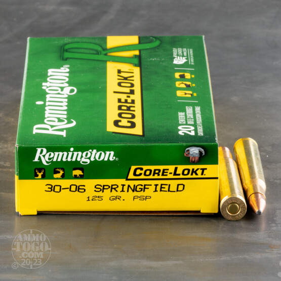 200rds – 30-06 Remington Core-Lokt 125gr. PSP Ammo