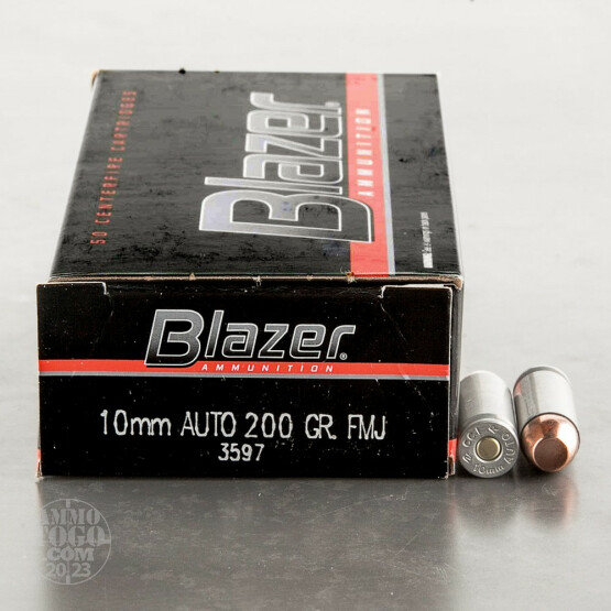 50rds – 10mm Blazer 200gr. TMJ Ammo