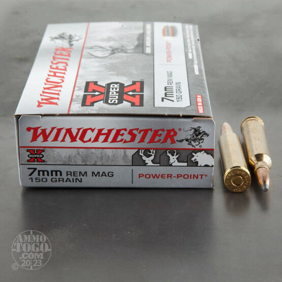 20rds - 7mm Rem. Mag Winchester Super-X 150gr. Power Point Ammo