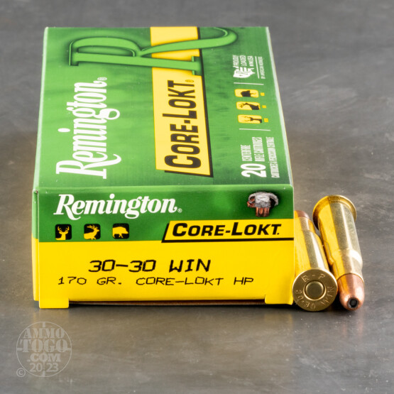 20rds - 30-30 Remington 170gr. Core-Lokt Hollow Point Ammo