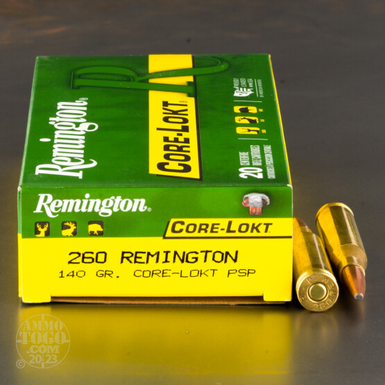 20rds - 260 Remington 140gr. Pointed Soft Point Ammo