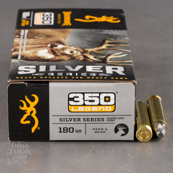 20rds – 350 Legend Browning Silver Series 180gr. SP Ammo