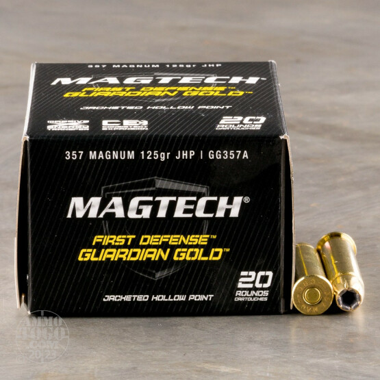 20rds - 357 Mag MAGTECH Guardian Gold 125gr. HP Ammo