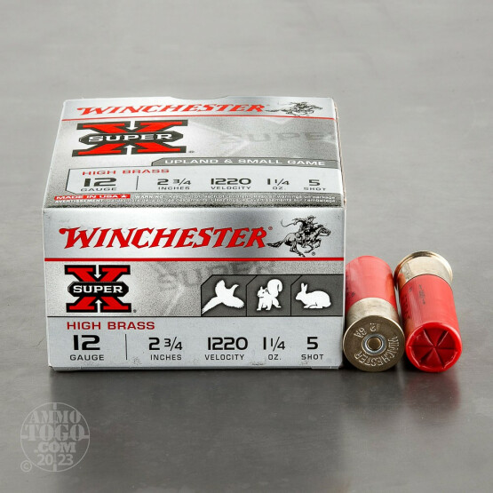 250rds - 12 Gauge Winchester Super-X Heavy Field Load 2 3/4" 1 1/4oz. #5 Shot