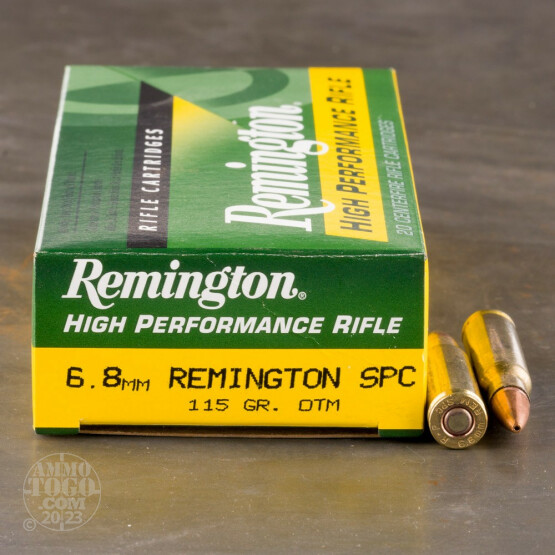 20rds - 6.8mm SPC Remington 115gr. Hollow Point OTM Ammo