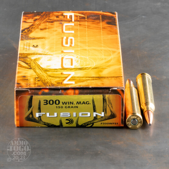 20rds - 300 Win. Mag. Federal Fusion 150gr. SP Ammo