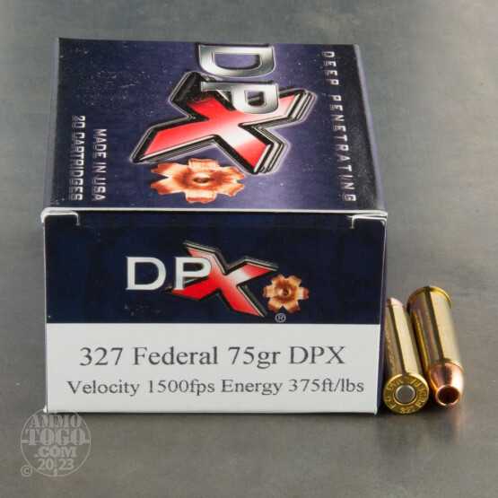 20rds - 327 Federal Magnum Corbon 75gr. DPX Ammo