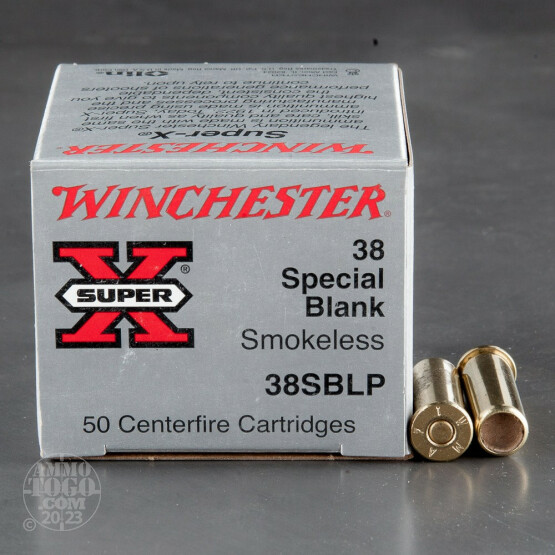 50rds - 38 Special Winchester Super-X Smokeless Blanks